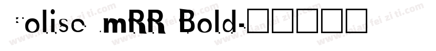 ColiseumRR Bold字体转换